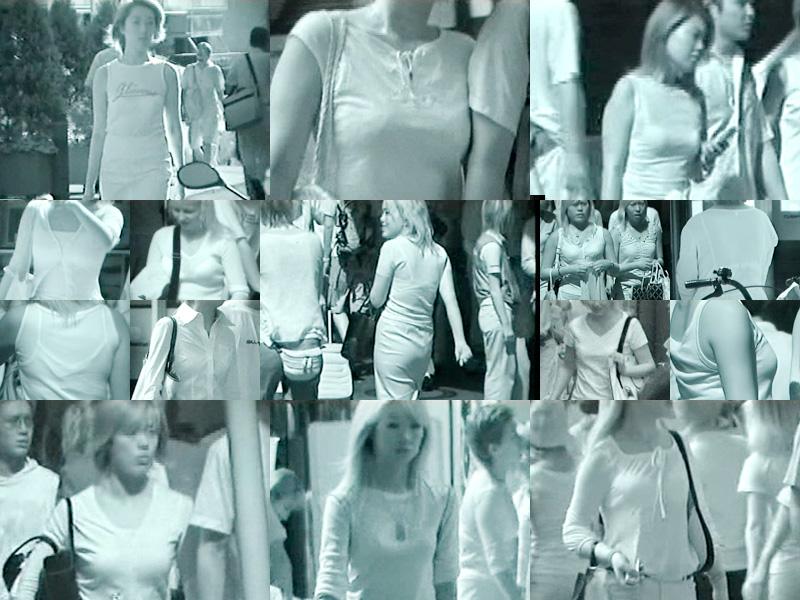 赤外線盗撮!街行く女性