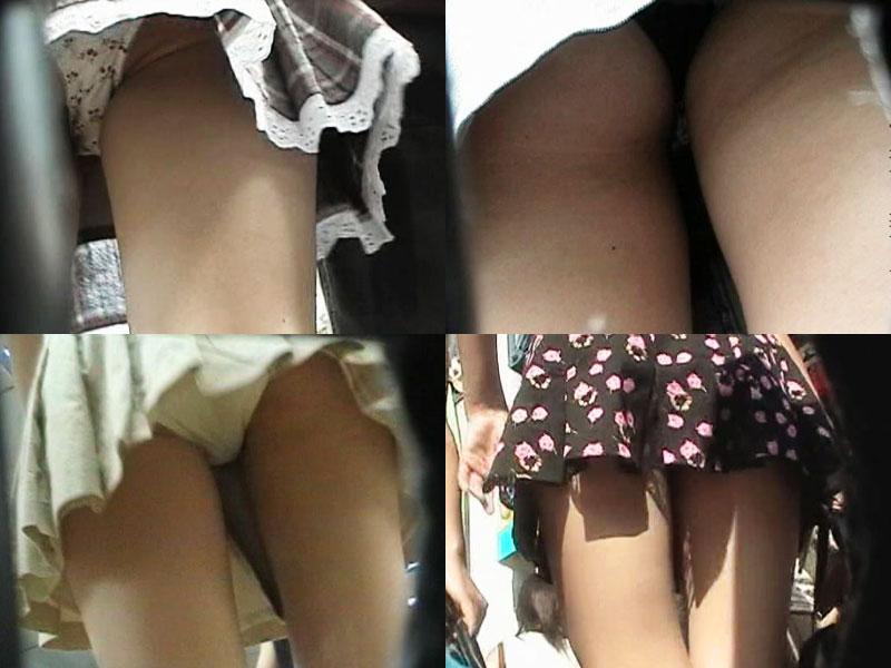 盗撮 街角美脚生パンチラ2